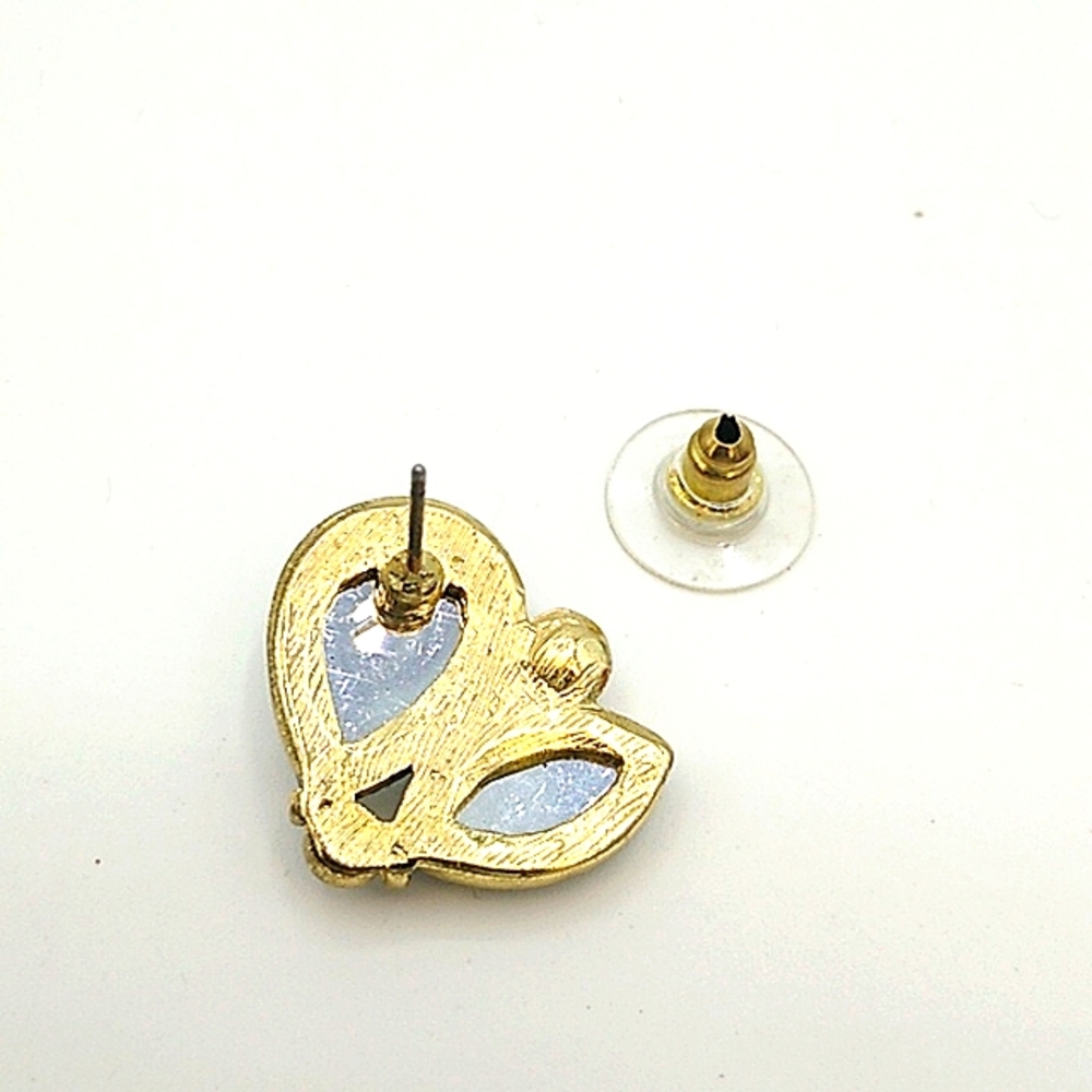 Rhinestone Teardrop Marquis Tassel Fringe Solitaire Earrings Set of 3 Mismatched - Picture 3 of 10